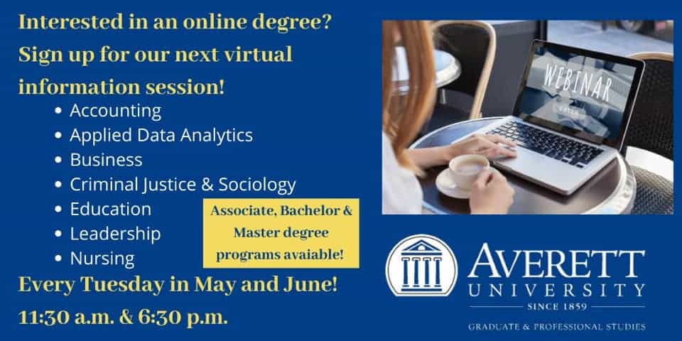 Online degree flyer