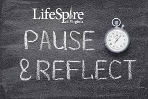 Pause and reflect logo