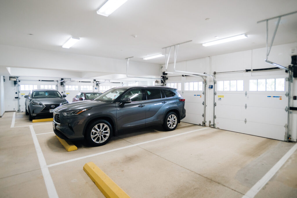 Multiple car garage at The Summit