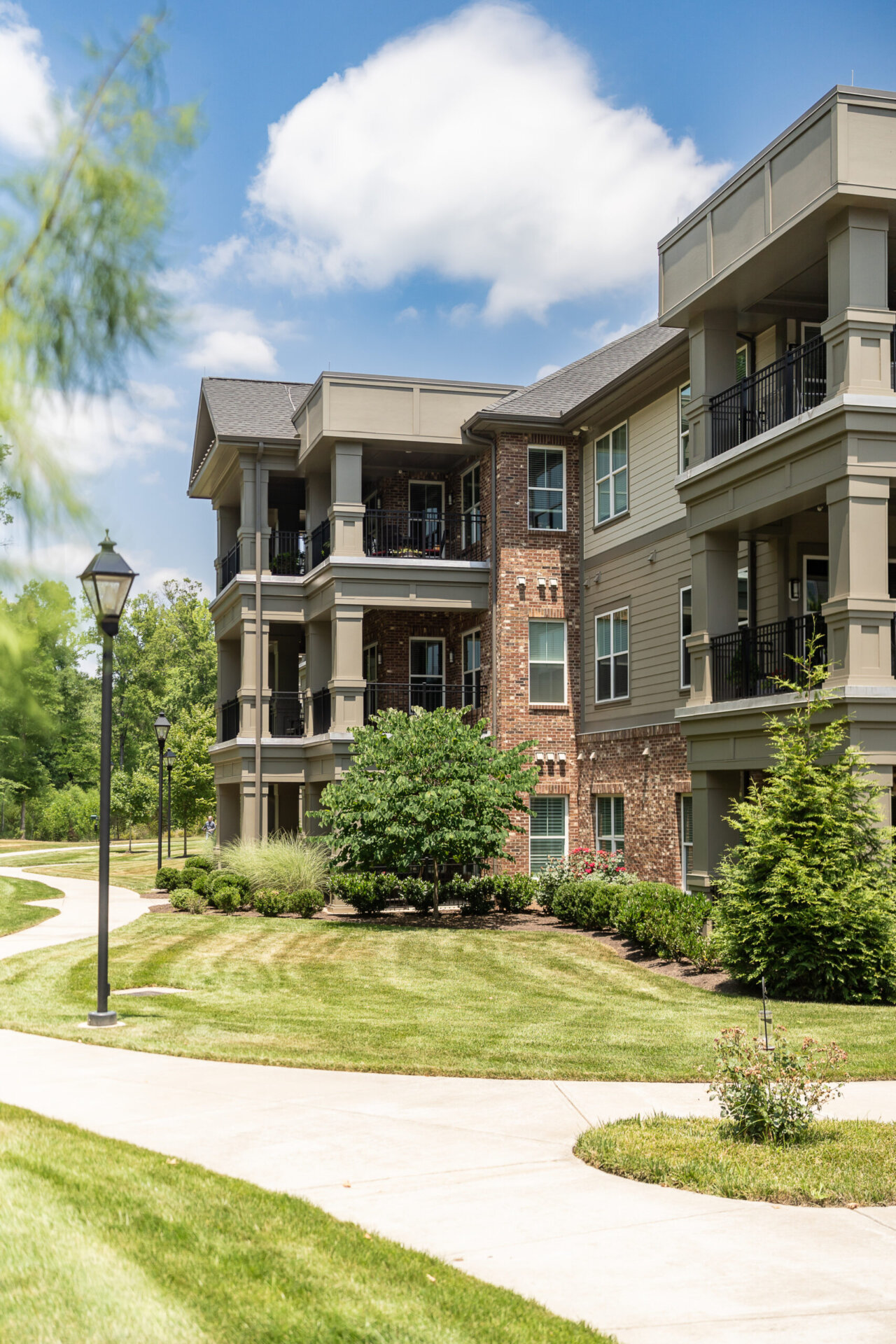 View of The Summit apartment exterior