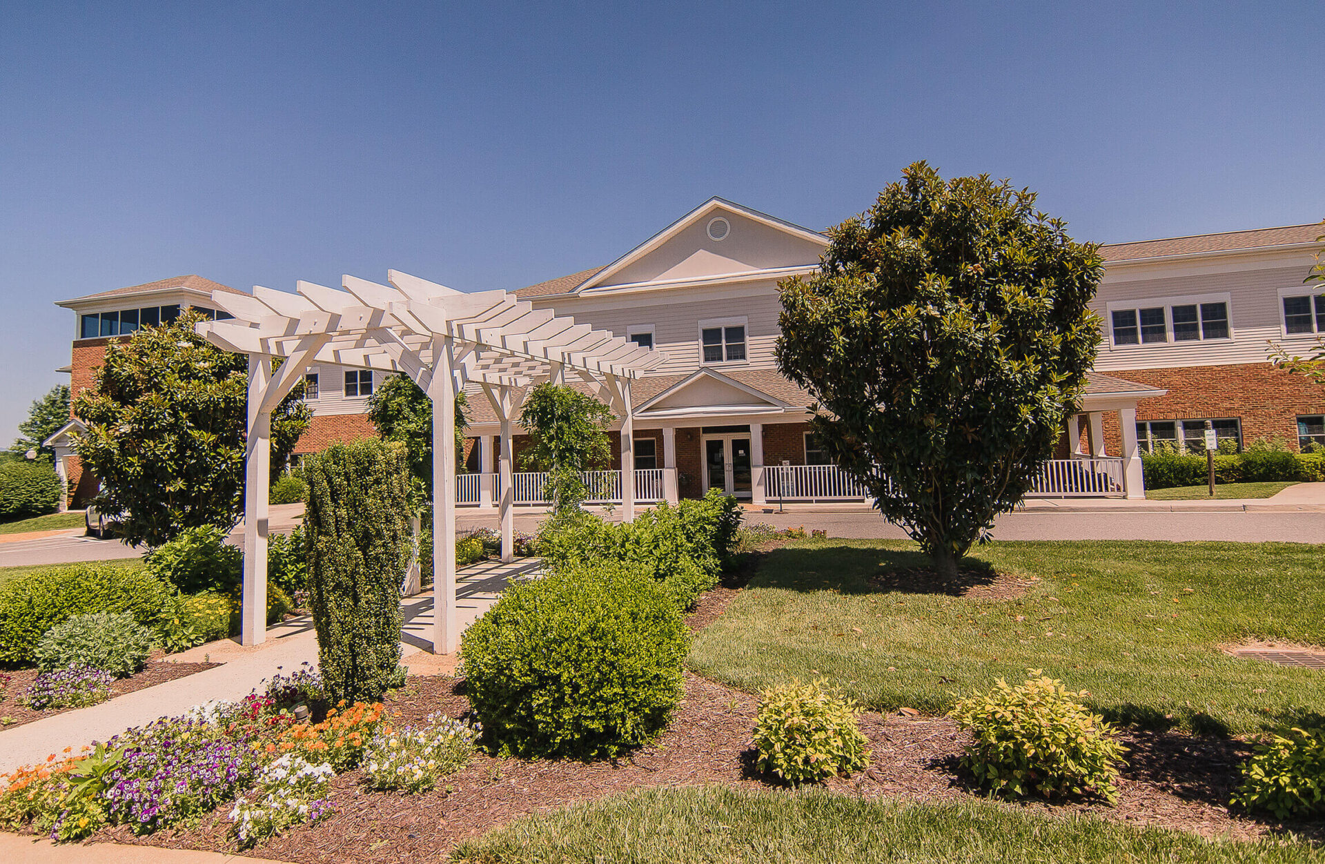 Summit path through garden