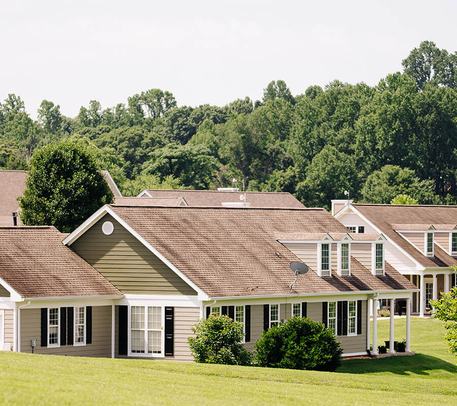 View of The Summit independent living neighborhood