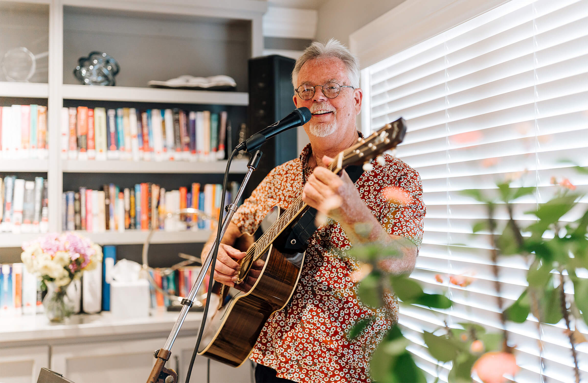 Singer playing at The Summit