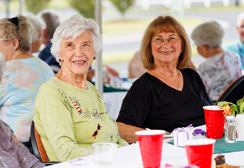 Seniors enjoying an event