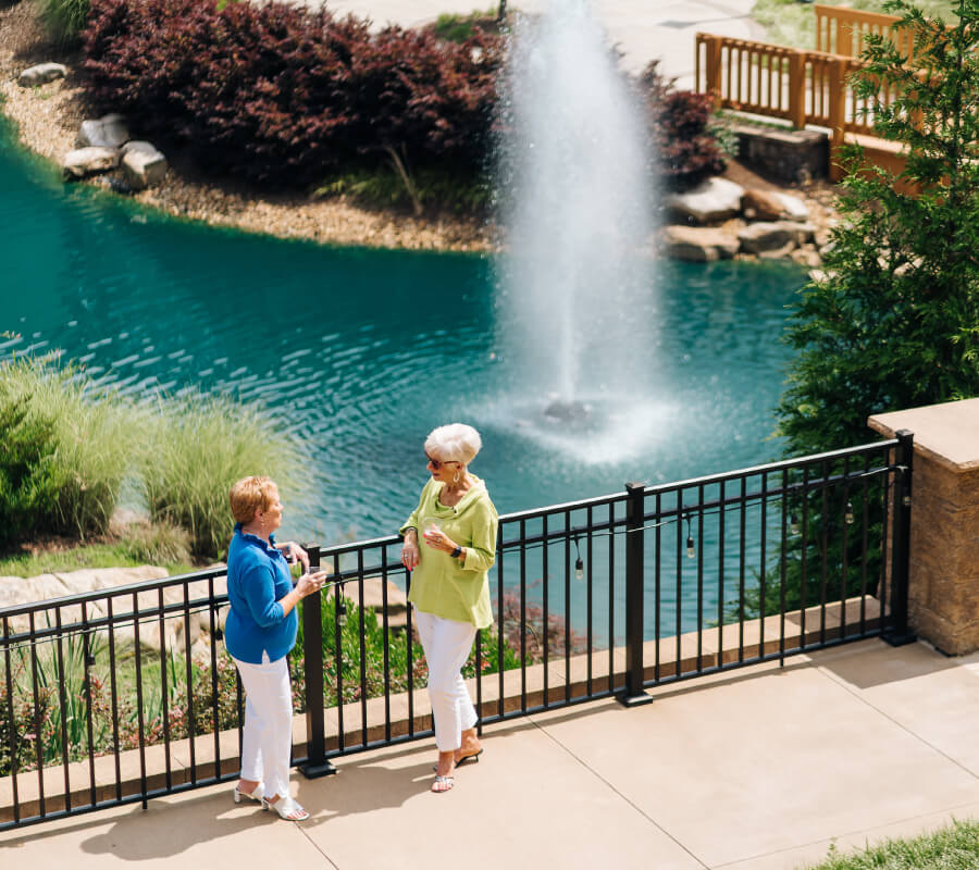Seniors gathering at Lakewood