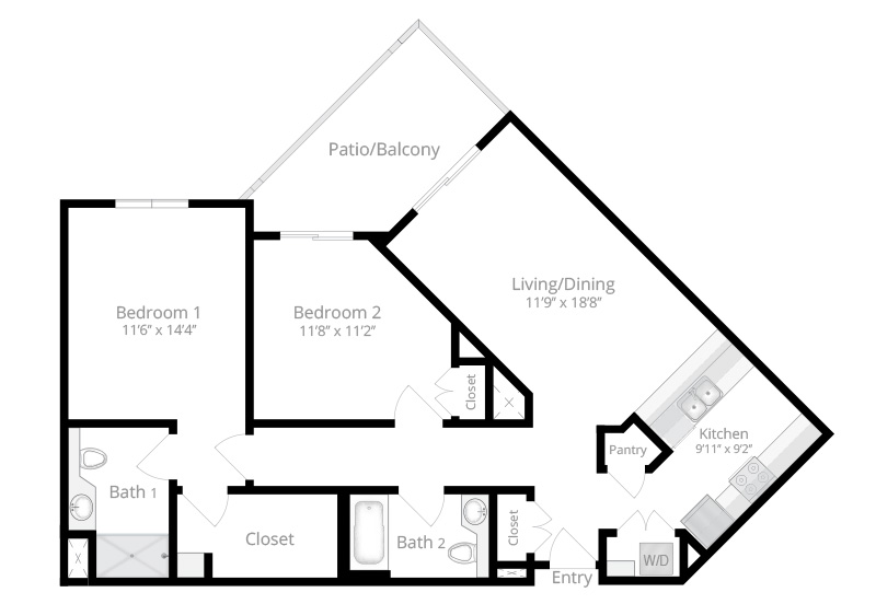 The Bryant floor plan at The Chesapeake