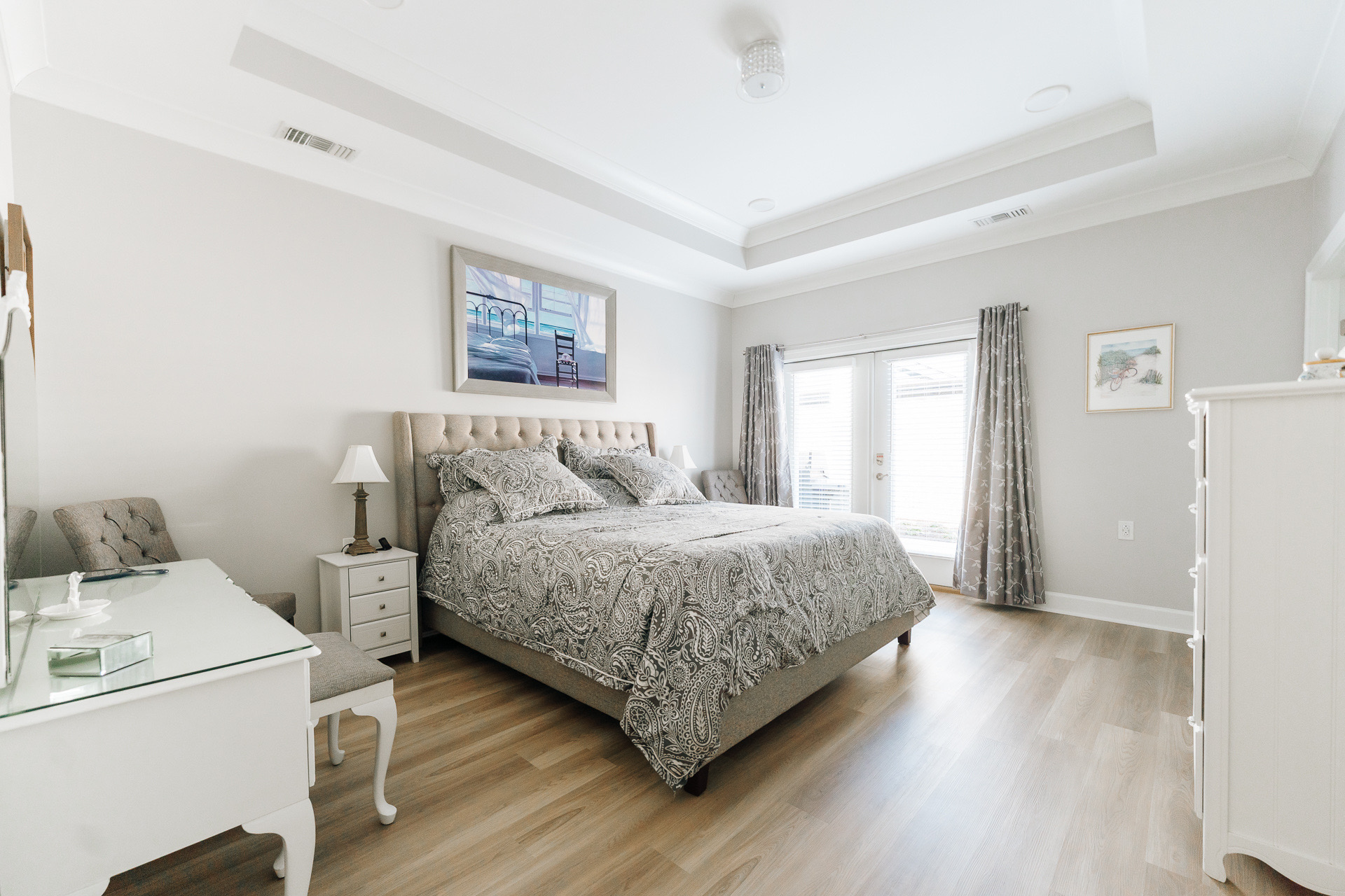 Elegant and bright senior bedroom