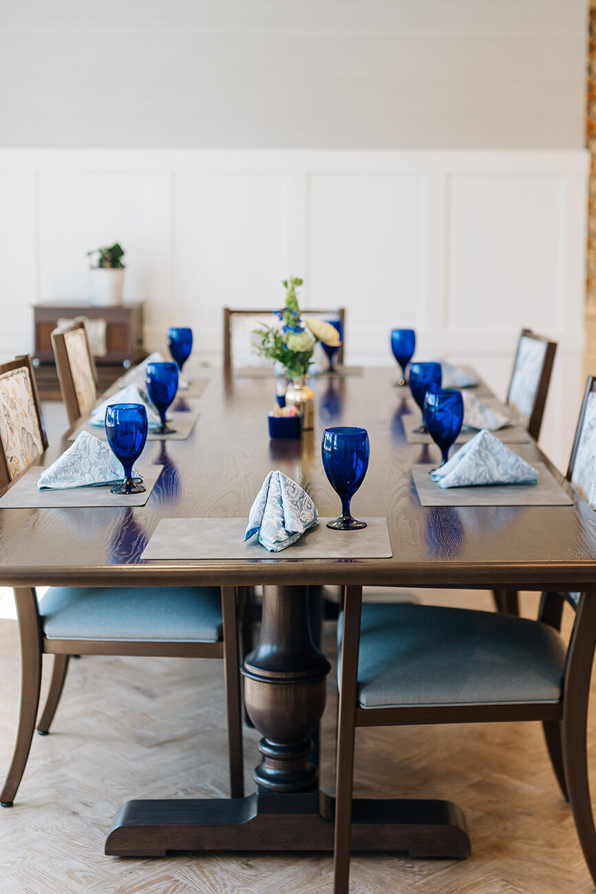 Private dining space at The Glebe
