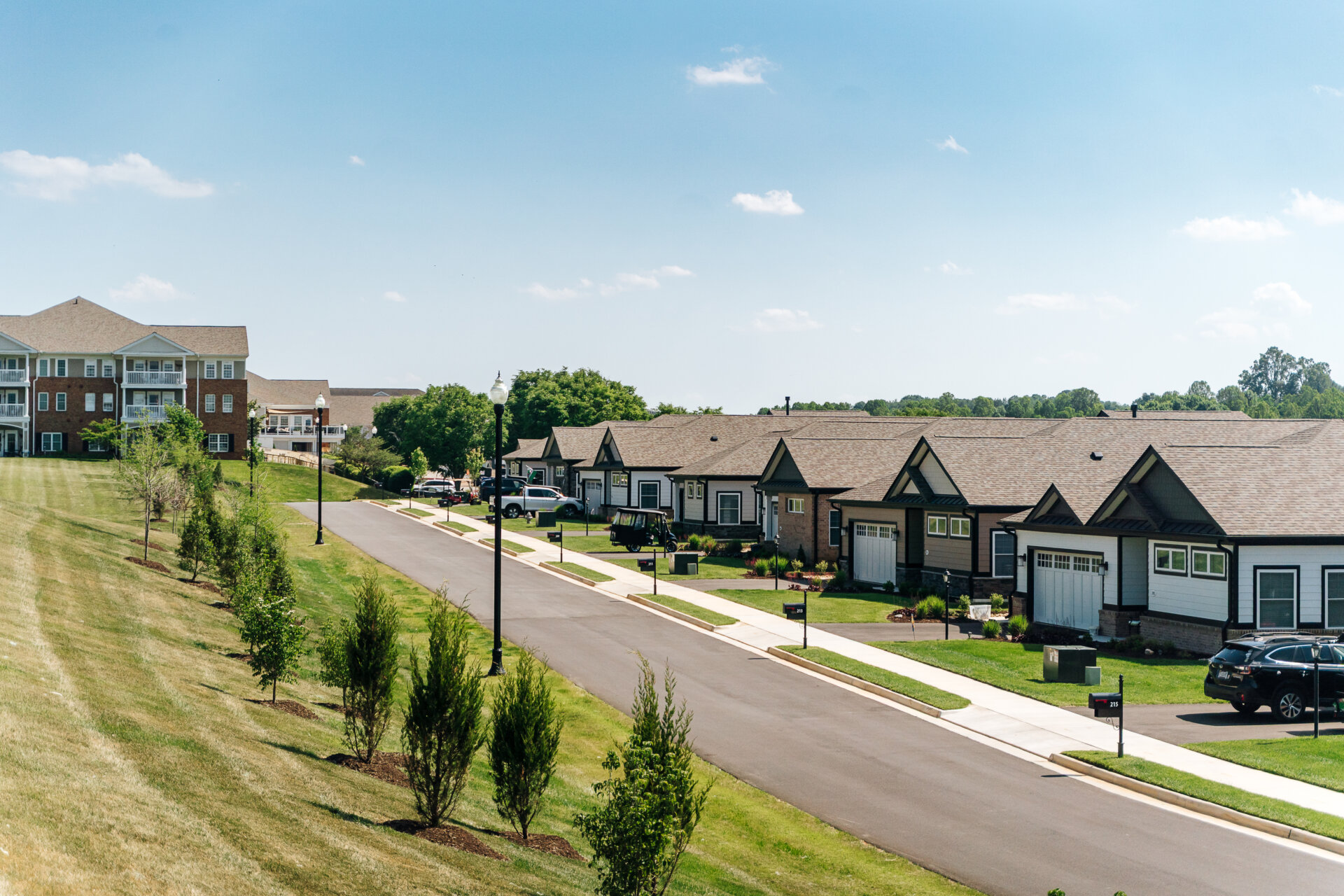 Street of summit cottages
