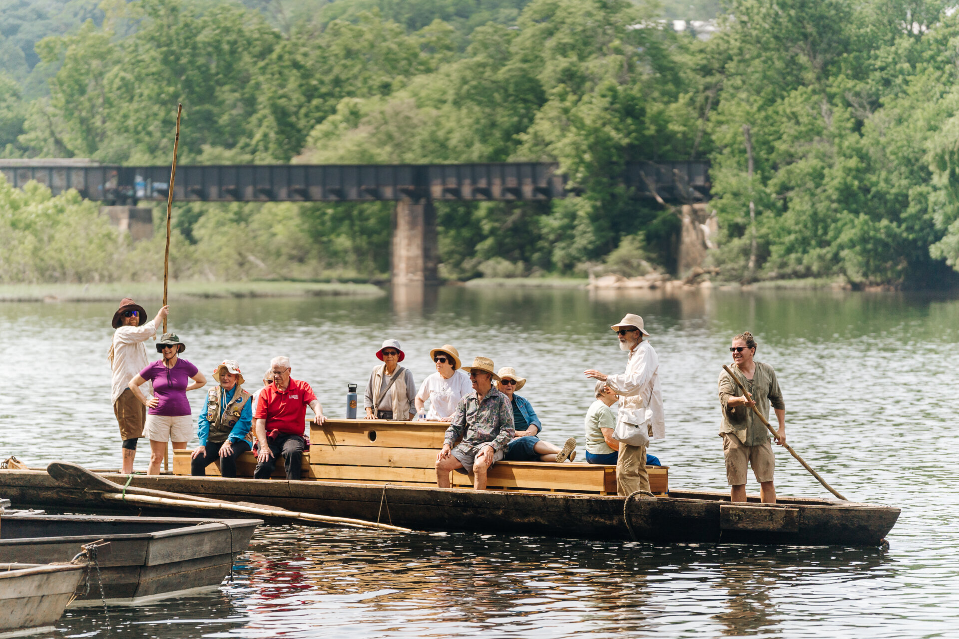 Group out on a boat